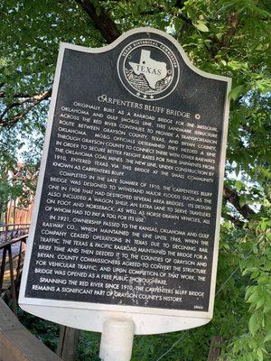 Carpenter’s Bluff Historical Bridge