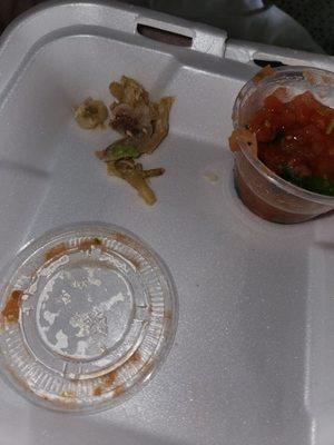 The 1st bite was full of cartilage, so was the 2nd bite....I looked at the other taco also tons of cartilage