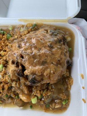 Best Shrimp Egg Foo Young and Fried rice with extra gravy. Hot braised chicken boneless a must try.