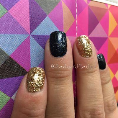 Nail wraps and custom glitter go perfectly together!