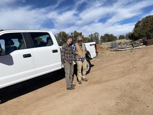 Will & Mike with their F-350