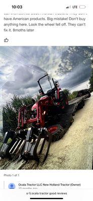 Do not buy anything at Ocala tractors