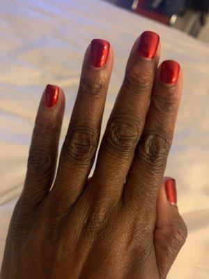I got a super cool red chrome color. The picture doesn't do it justice. Love it