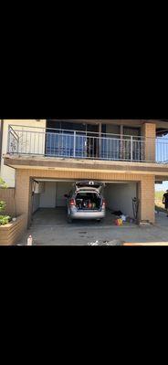 My garage after they fixed my problem! Oh no I guess this is just unfinished work!