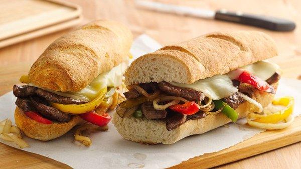 Warm fresh Philly Cheese Steak
