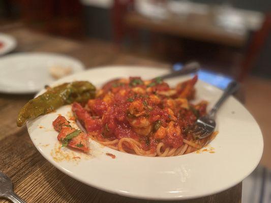 Shrimp and Crabmeat Fra Diablo