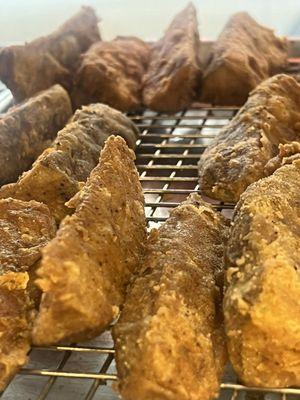 Warm perfectly seasoned potato wedges.