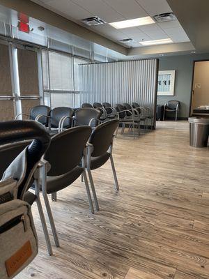 Seating area (behind the partition is doctor office for family medicine)