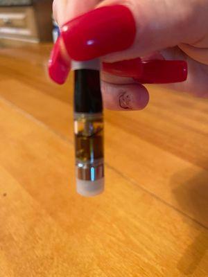 Liberty Sciences dispensary pick of apartially full vape...