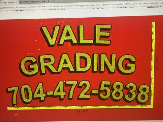 Vale Grading
