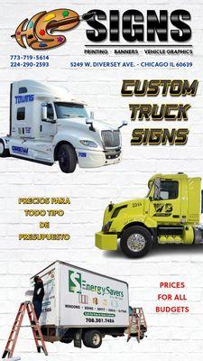 Semi and Box Truck Signs