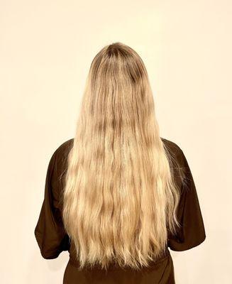 Before cut and highlight touch up