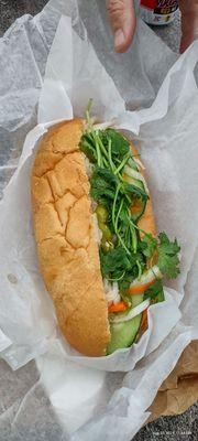 Lemongrass chicken Banh Mi