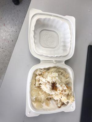 I ordered chicken and rice.