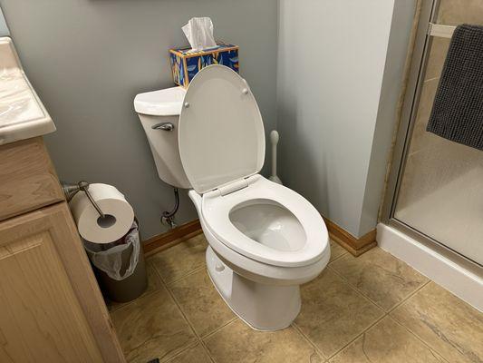 Installed a new AMERICAN STANDARD Reliant Two-Piece toilet