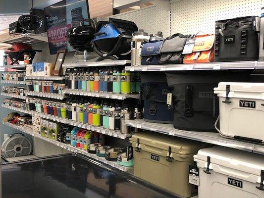 YETI Coolers and Ramblers