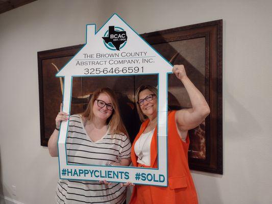 Congrats on the sell of your home.