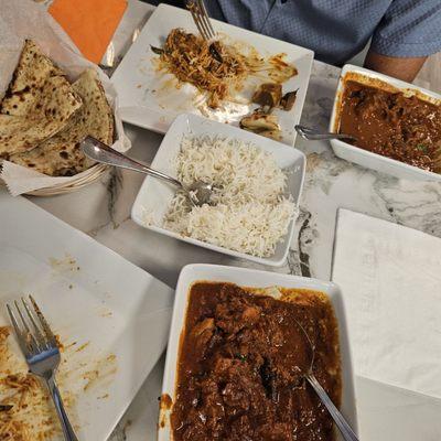 Chicken and goat Chettinadu