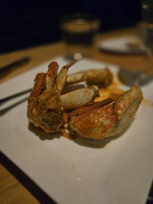 Crab portion in the soup