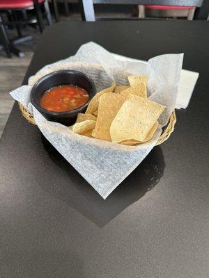 Complementary free tortillas and salsa. This was better than the main dish of most restaurants I've been to.