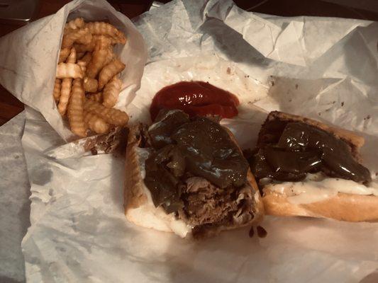 So many fries and huge beef sandwich!!!