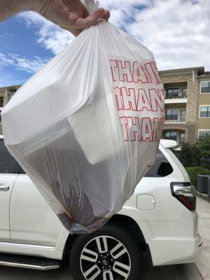 This is how they packed food