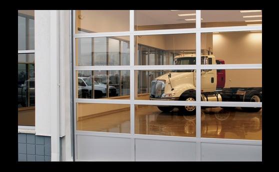 Modern Glass Garage Door