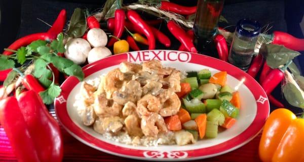 Camarones a la Crema