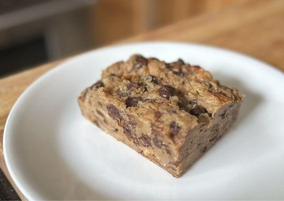 Chocolate & peanut butter bread pudding