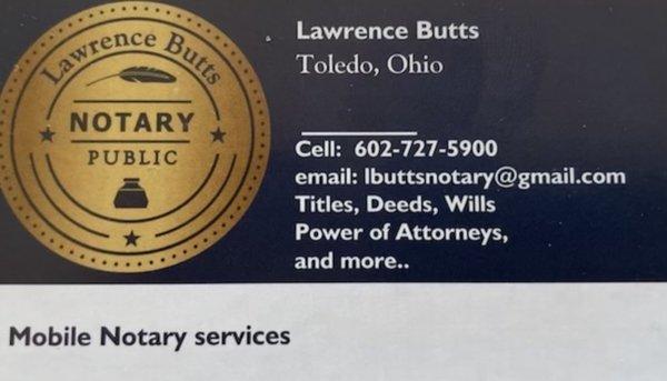 LB’s Mobile Public Notary Service