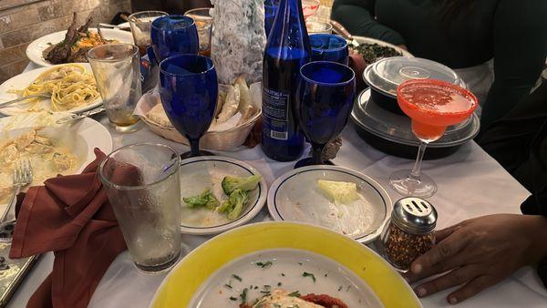 Dinner had Some lamb chops and Grilled Salmon