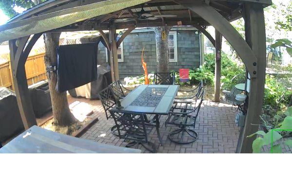 Outside Pavillion with no biting bugs!