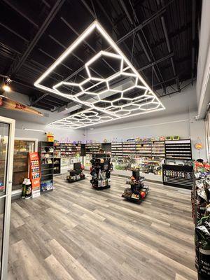 Inside store