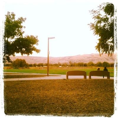 Meadow fair park looking towards essj mountains