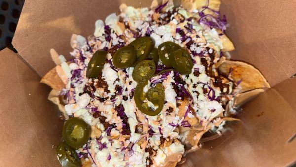 Chorizo nachos