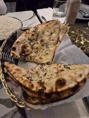 Garlic Basil Naan