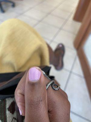 Gel manicure after 4 days