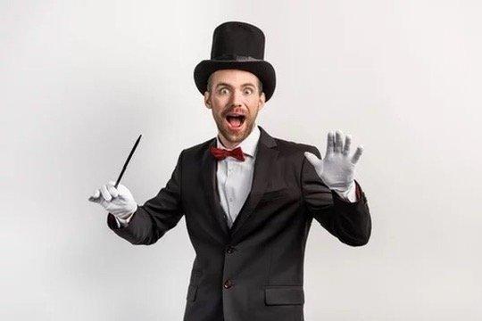 Magician Doing Amazing Magic Tricks