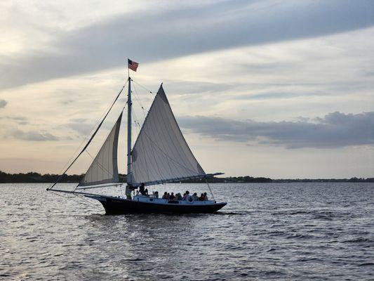 View the Florida Inland Waterway with Treasure Coast Sailing Adventures under sail on our boat, Resolute