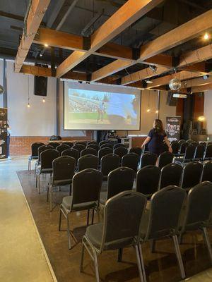 2024 Friday Movies at Greater Nevada Field Block set up