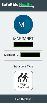 Even her account says "Walk assisted" but driver refused to even open her door to help her out