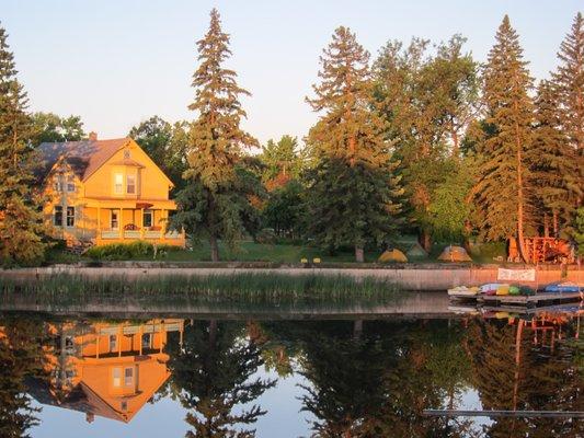 On the banks of the Warroad River