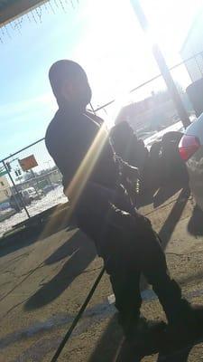 The idiot at the tire shop