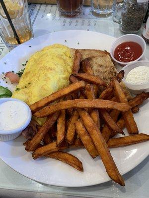 Super yummy Smoked salmon omelette