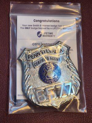 Pennsylvania certified agent badge act 235
