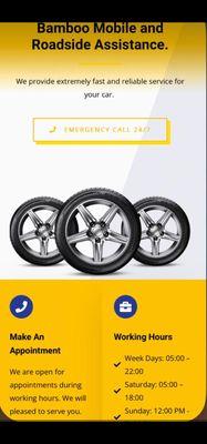 Bamboo Mobile Tire Repair