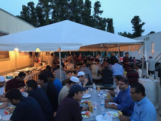 In Ramadan we had daily Iftar and dinner.