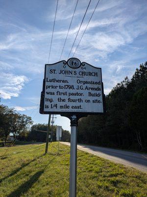 St. John's Church Historical Marker