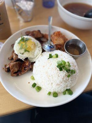 Pork Belly Rice Plate Specialty