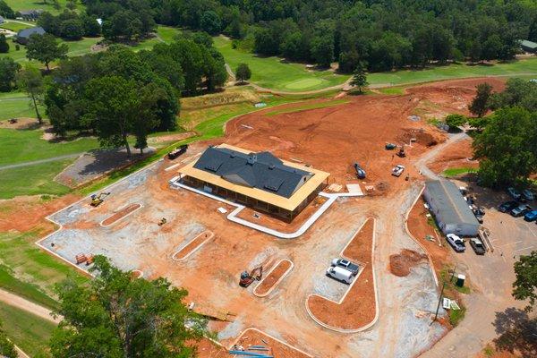 Clubhouse construction progress photo